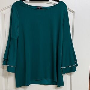 Dressy blouse. The Limited Teal Bell Sleeve Blouse